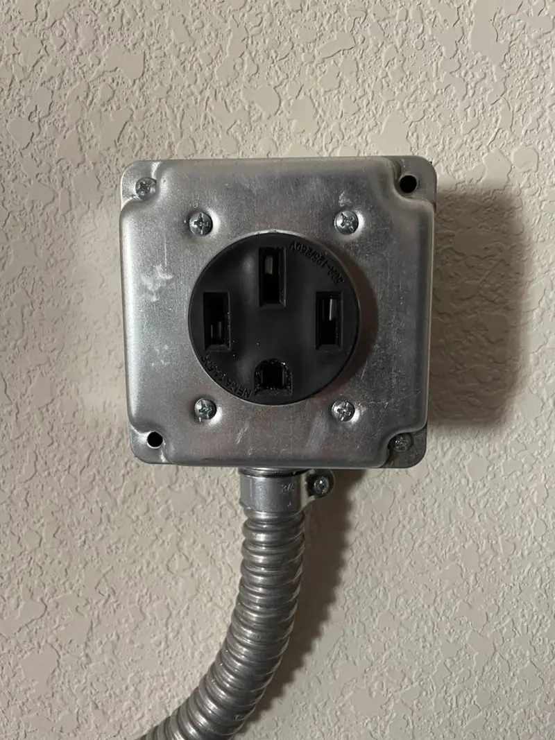 NEMA 14-50 outlet installed for Smart Home Electrical in Bay Hill